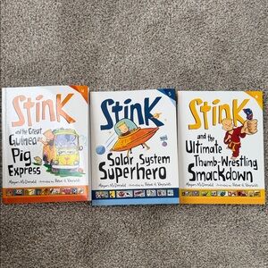 Stink Book Series Set - Orange, Blue, Yellow Covers